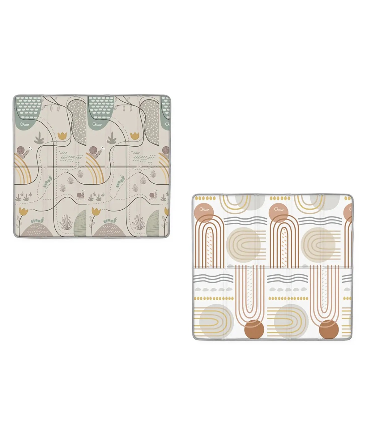 Chicco Maxi Tappeto 2in1 Neutro Country Chic - Tappeto Palestrina e Morbido Gioco per Bambini 0+ Mesi